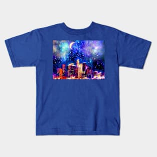 Starry Night Los Angeles Kids T-Shirt